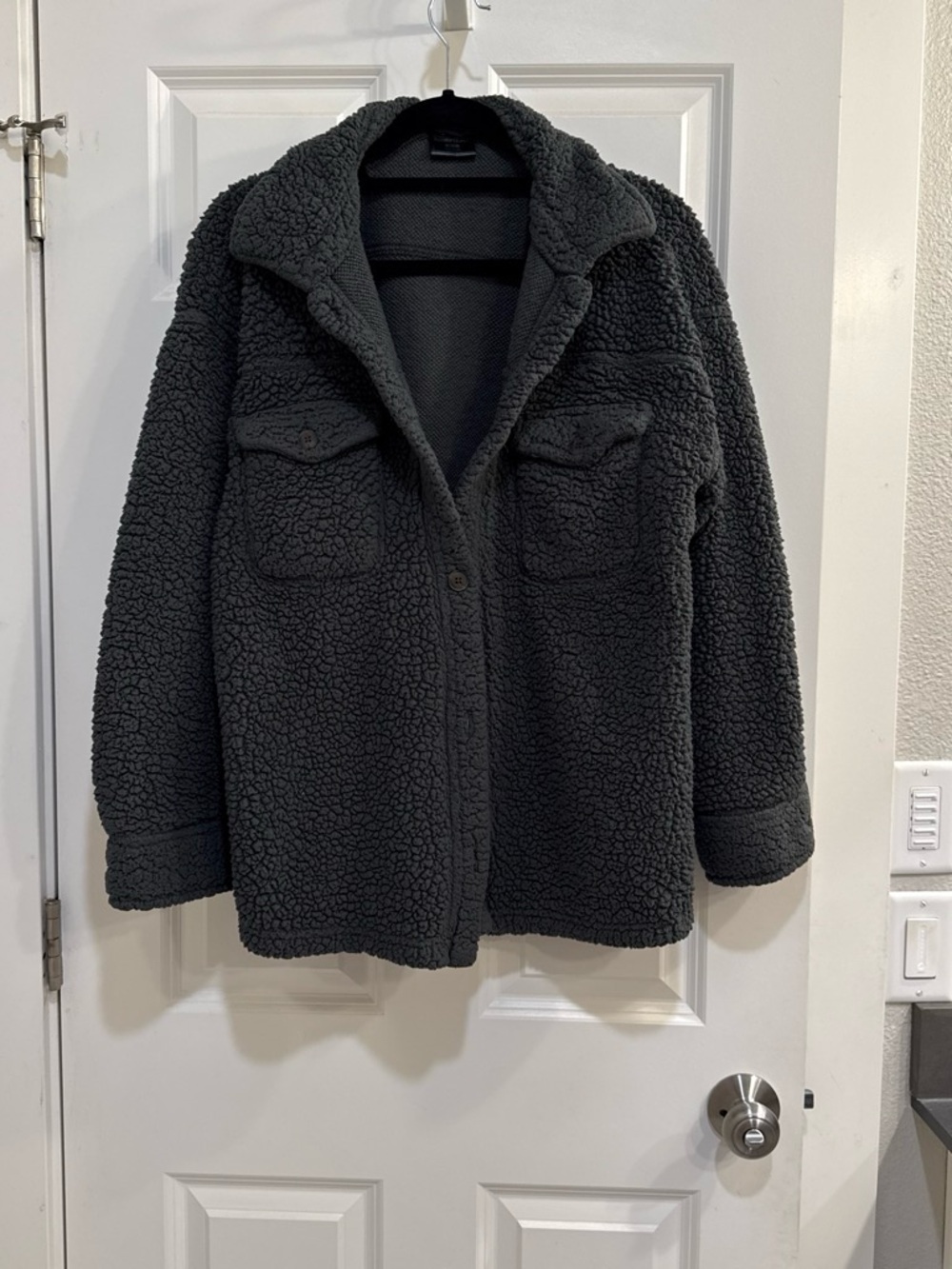 Cozy Green Sherpa Jacket